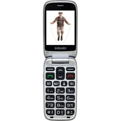 Evolveo - EasyPhone FS telemóvel flip para seniores 2.8 vermelho