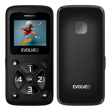 Evolveo - EasyPhone ID, telemóvel para séniores, preto