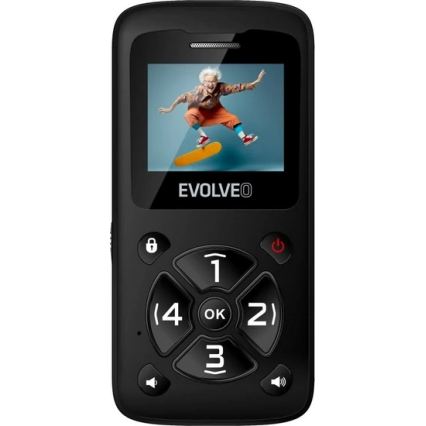 Evolveo - EasyPhone ID, telemóvel para seniores preto