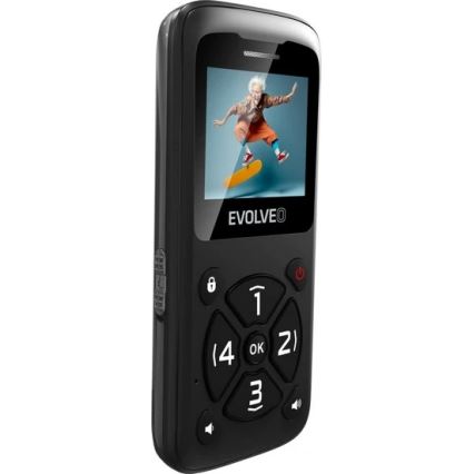 Evolveo - EasyPhone ID, telemóvel para seniores preto