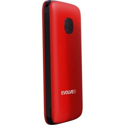 Evolveo - EasyPhone ID, telemóvel para seniores, vermelho
