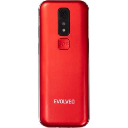 Evolveo - EasyPhone LT, 4G telemóvel para séniores vermelho