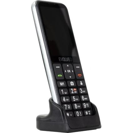 Evolveo - EasyPhone LT, telemóvel 4G para séniores, preto