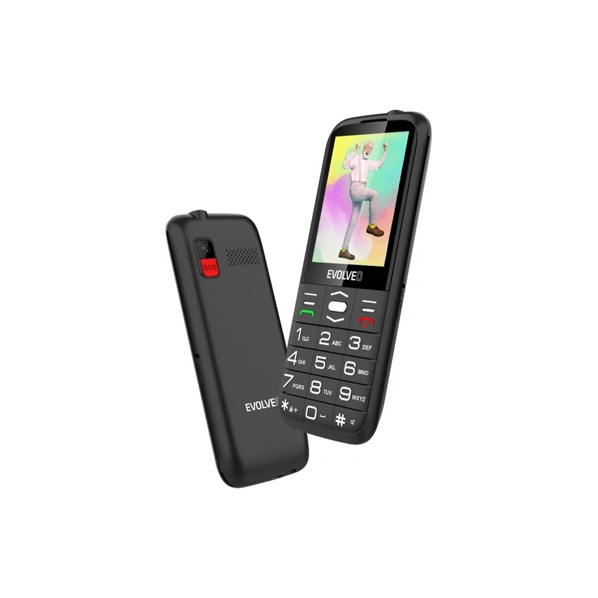 Evolveo - EasyPhone XO, telemóvel para séniores, preto