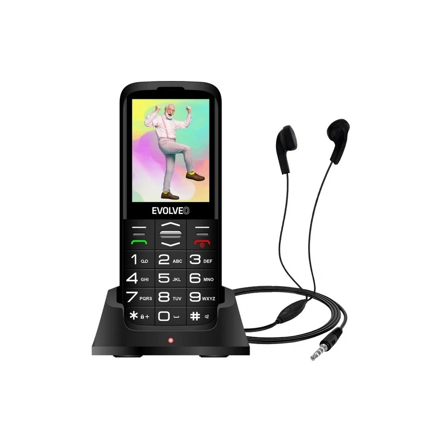 Evolveo - EasyPhone XO, telemóvel para séniores, preto