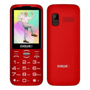 Evolveo - EasyPhone XO, telemóvel para séniores, vermelho
