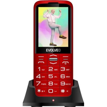 Evolveo - EasyPhone XO, telemóvel para séniores vermelho