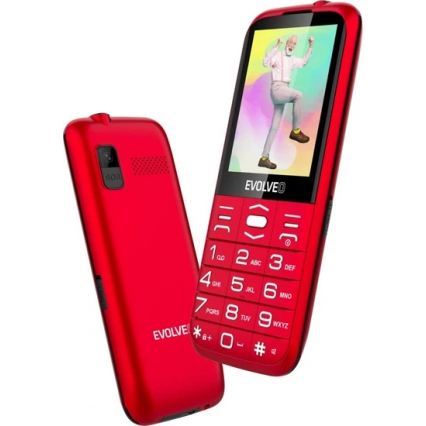 Evolveo - EasyPhone XO, telemóvel para séniores vermelho