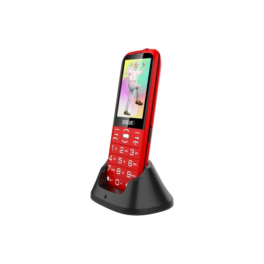 Evolveo - EasyPhone XO, telemóvel para séniores vermelho