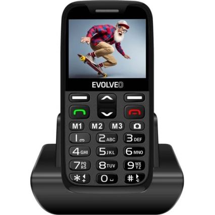 Evolveo - EasyPhone XR 2G telemóvel para séniores preto