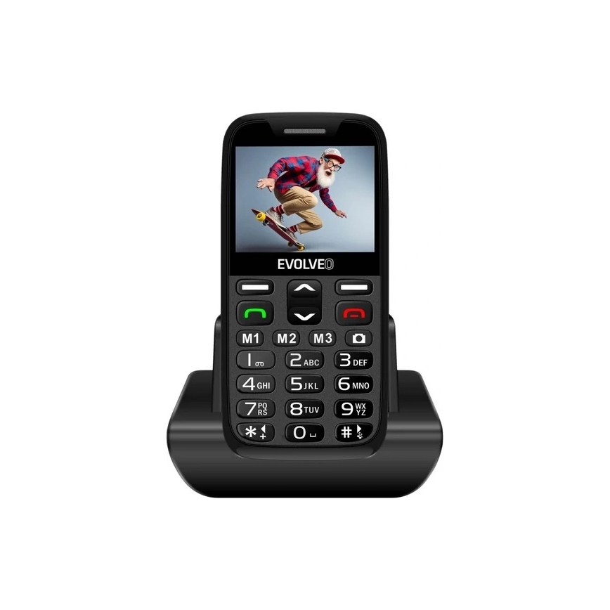 Evolveo - EasyPhone XR 2G telemóvel para séniores preto