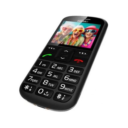Evolveo - EasyPhone XS, telemóvel para seniores, preto