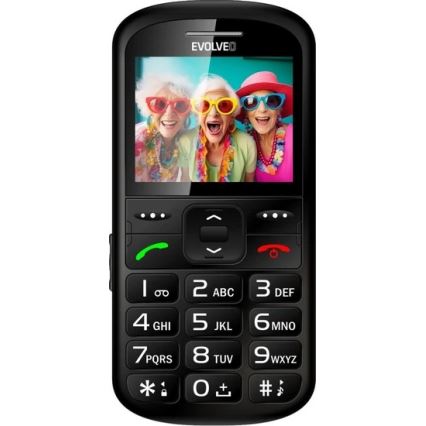 Evolveo - EasyPhone XS, telemóvel para seniores, preto