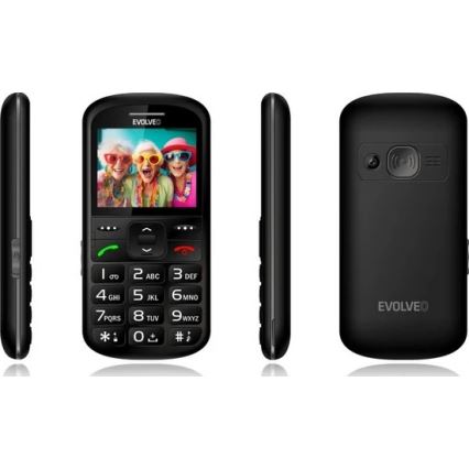 Evolveo - EasyPhone XS, telemóvel para seniores, preto