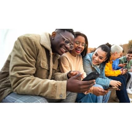 Evolveo - MaxPhone A1, telefone com teclas Dual SIM, preto