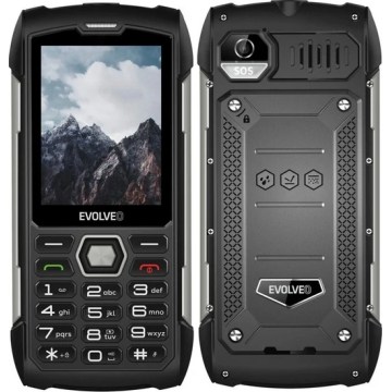 Evolveo - StrongPhone H1, telefone Dual SIM à prova d'água, preto e prateado