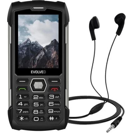 Evolveo - StrongPhone H1 telefone Dual SIM à prova d'água preto/prateado