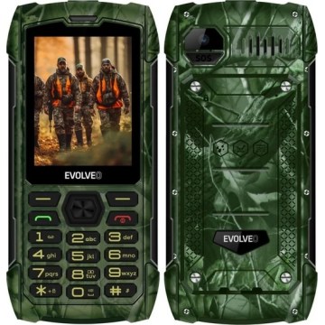 Evolveo - StrongPhone H1, telefone Dual SIM à prova de água, camuflagem de caça