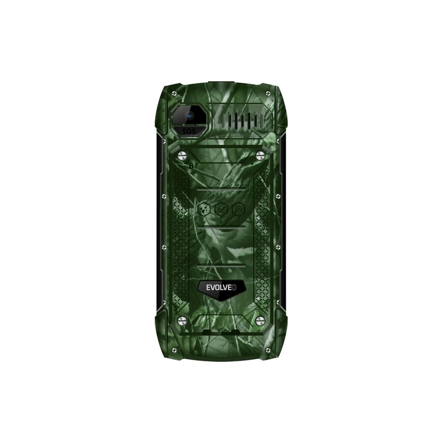 Evolveo - StrongPhone H1, telefone Dual SIM à prova de água, camuflagem de caça