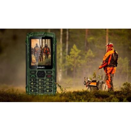 Evolveo - StrongPhone H1 telefone Dual SIM à prova de água com camuflagem de caça