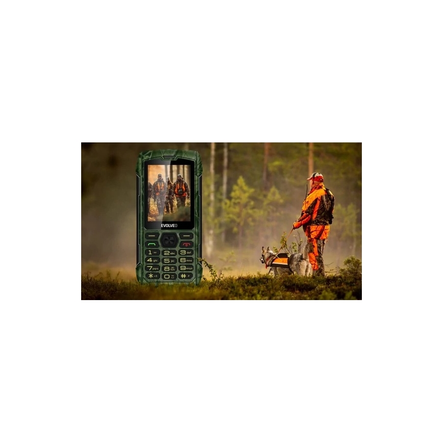Evolveo - StrongPhone H1 telefone Dual SIM à prova de água com camuflagem de caça