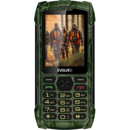 Evolveo - StrongPhone H1 telefone Dual SIM à prova de água com camuflagem de caça