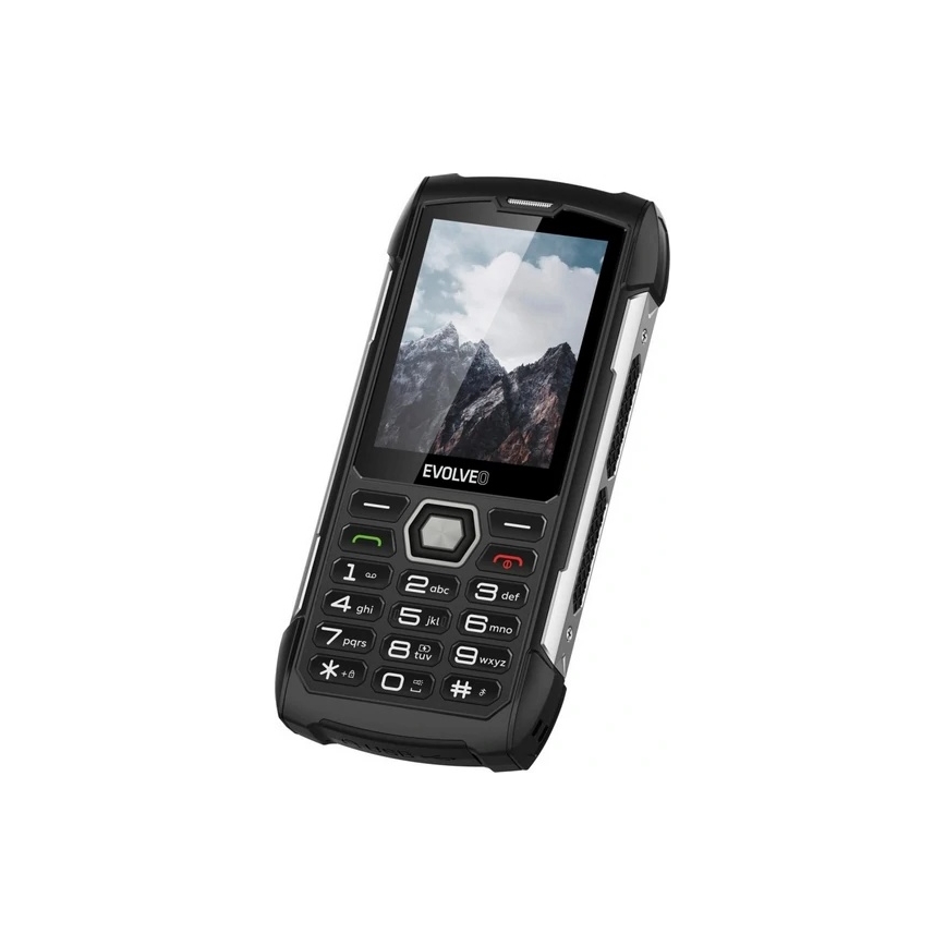 Evolveo - StrongPhone H1, telefone Dual SIM à prova de água preto/prateado