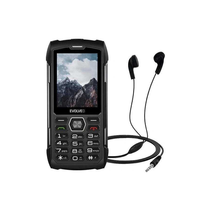 Evolveo - StrongPhone H1, telemóvel Dual SIM à prova de água preto/cinzento