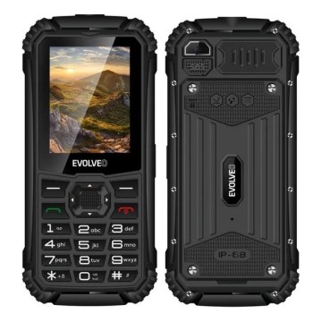Evolveo - StrongPhone Q1, telefone Dual SIM à prova d'água, preto