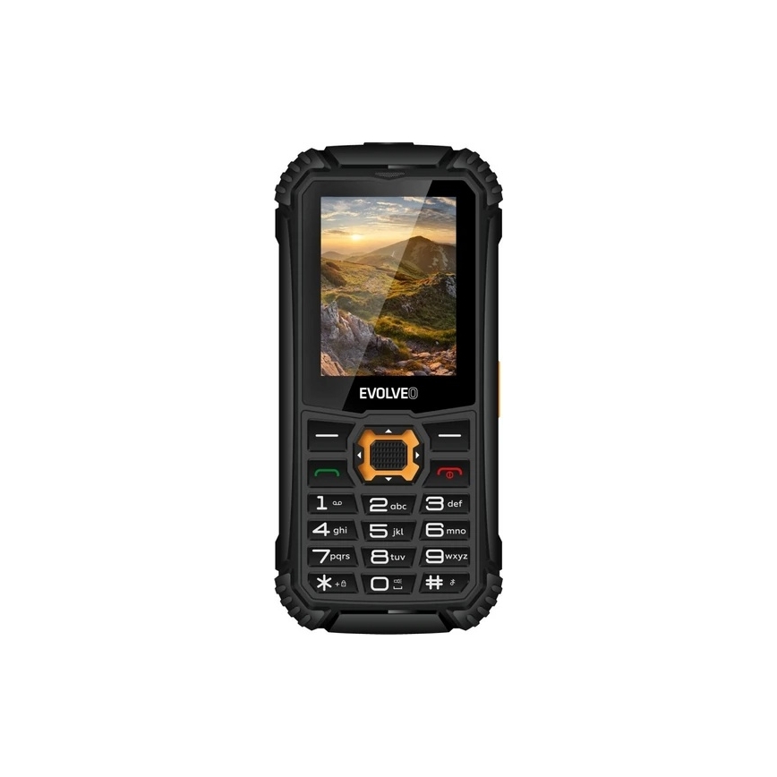 Evolveo - StrongPhone Q1 telefone Dual SIM à prova d'água preto/laranja
