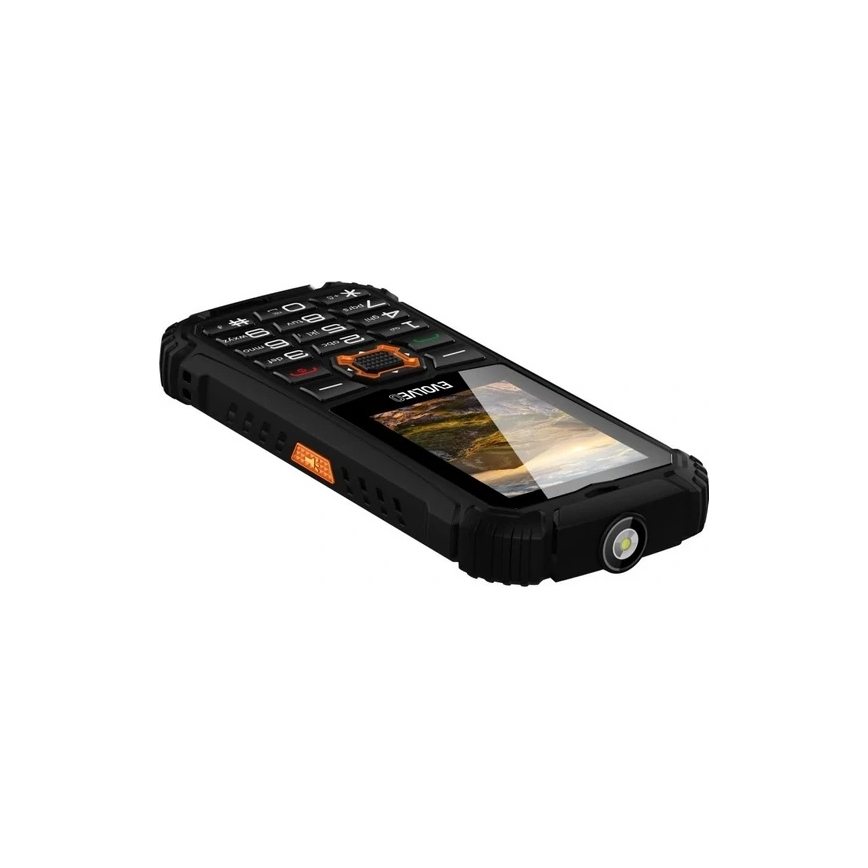Evolveo - StrongPhone Q1 telefone Dual SIM à prova d'água preto/laranja