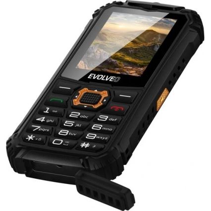 Evolveo - StrongPhone Q1 telefone Dual SIM à prova d'água preto/laranja