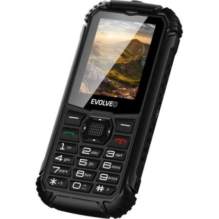 Evolveo - StrongPhone Q1, telefone Dual SIM à prova de água, preto