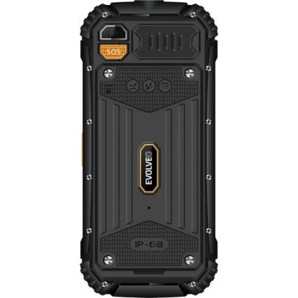 Evolveo - StrongPhone Q1 telefone Dual SIM à prova de água preto/laranja