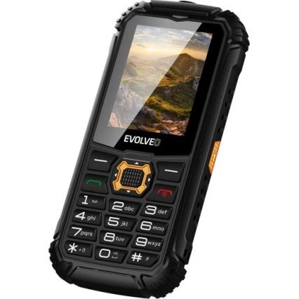 Evolveo - StrongPhone Q1 telefone Dual SIM à prova de água preto/laranja