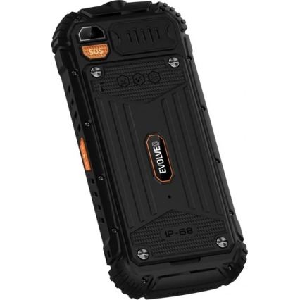 Evolveo - StrongPhone Q1 telefone Dual SIM à prova de água preto/laranja