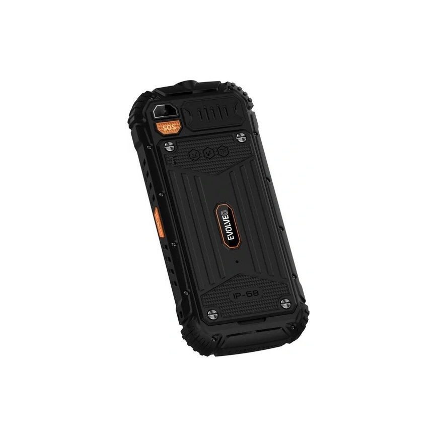 Evolveo - StrongPhone Q1 telefone Dual SIM à prova de água preto/laranja