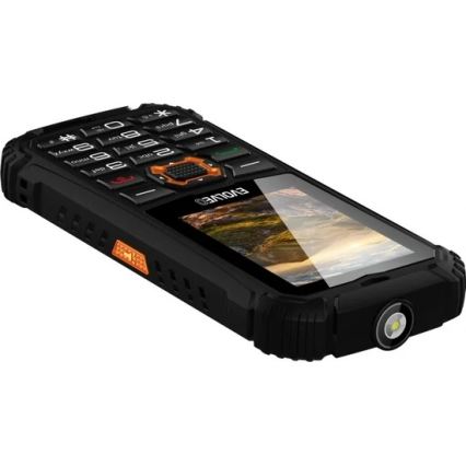 Evolveo - StrongPhone Q1 telefone Dual SIM à prova de água preto/laranja