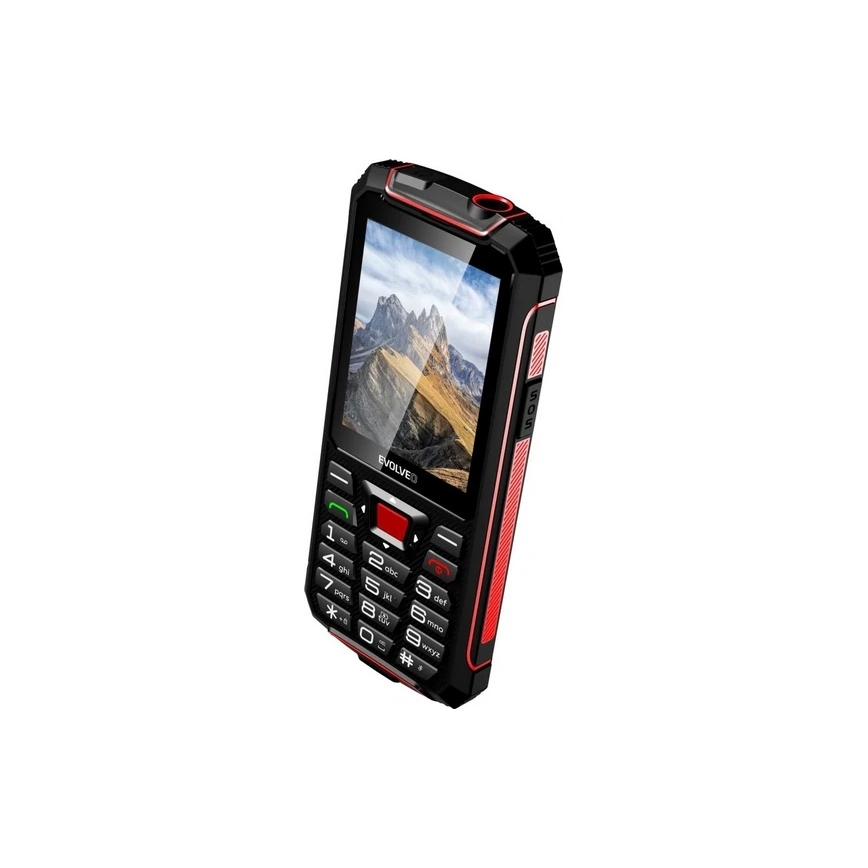 Evolveo - StrongPhone W4 telemóvel Dual SIM resistente à água preto/vermelho