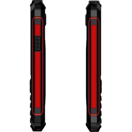 Evolveo - StrongPhone W4 telemóvel Dual SIM resistente à água preto/vermelho