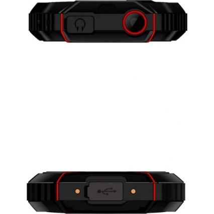 Evolveo - StrongPhone W4 telemóvel Dual SIM resistente à água preto/vermelho