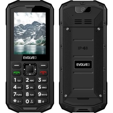 Evolveo - StrongPhone X5, telemóvel Dual SIM à prova de água, preto e cinzento