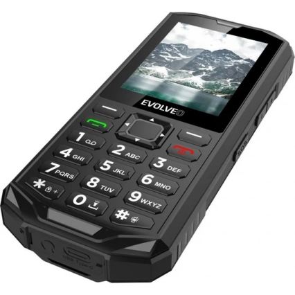 Evolveo - StrongPhone X5, telemóvel Dual SIM à prova de água, preto e cinzento