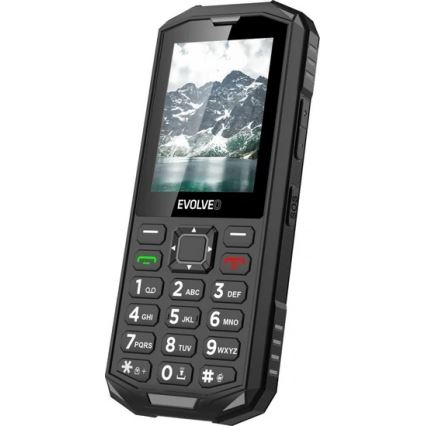 Evolveo - StrongPhone X5, telemóvel Dual SIM à prova de água, preto e cinzento