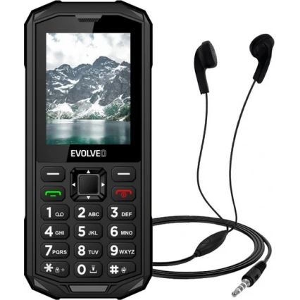 Evolveo - StrongPhone X5, telemóvel Dual SIM à prova de água, preto e cinzento