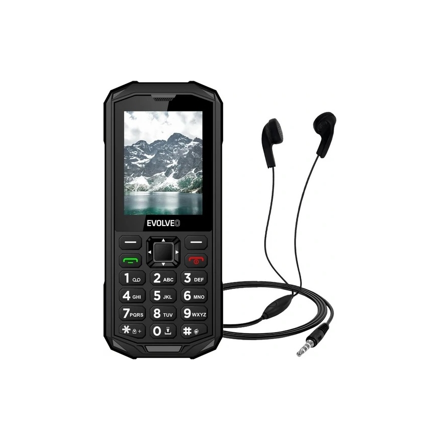 Evolveo - StrongPhone X5, telemóvel Dual SIM à prova de água, preto e cinzento