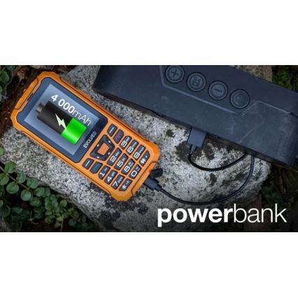 Evolveo - StrongPhone Z6, telefone Dual SIM à prova d'água laranja