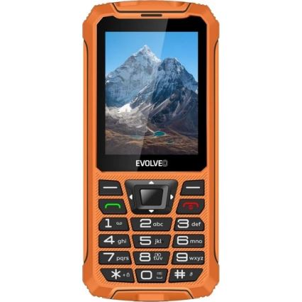 Evolveo - StrongPhone Z6, telefone Dual SIM à prova d'água laranja
