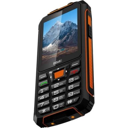 Evolveo - StrongPhone Z6 telefone Dual SIM à prova de água preto/laranja