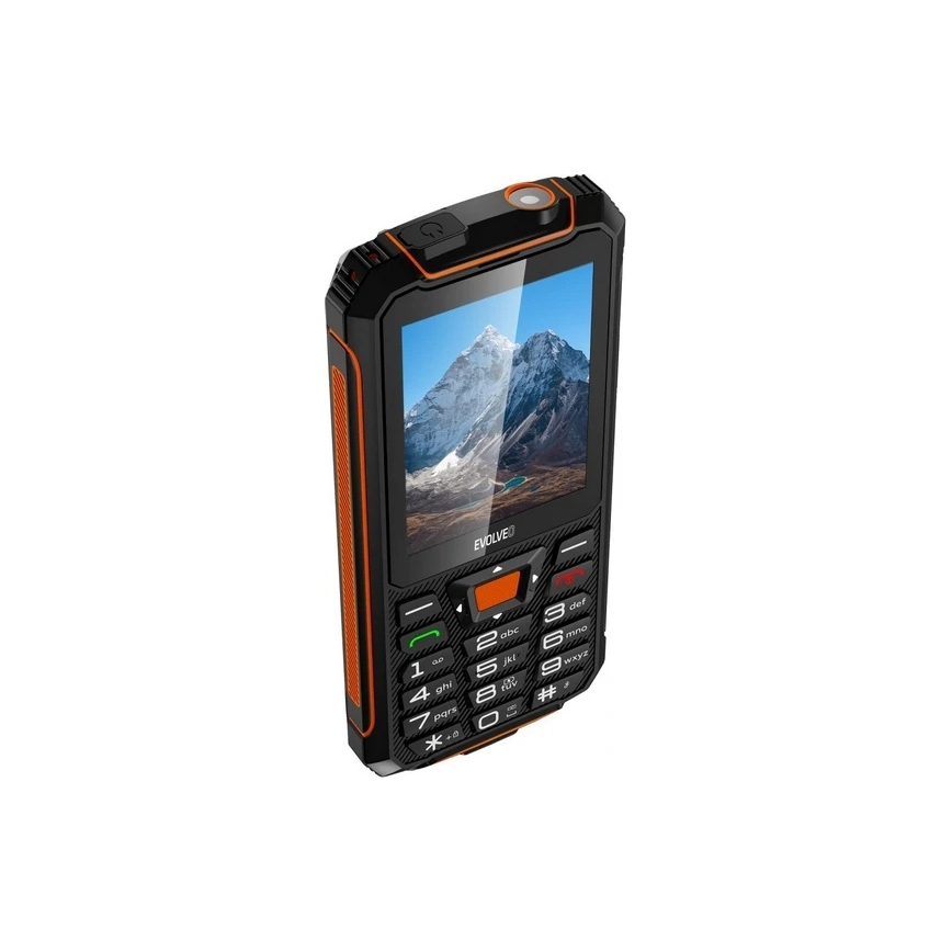 Evolveo - StrongPhone Z6 telefone Dual SIM à prova de água preto/laranja